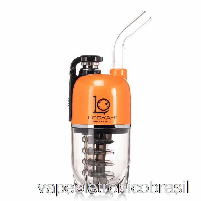 Vape Eletrônico Lookah Dragon Egg E-rig Vapor Kit Laranja